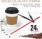 100 Pack 12 oz Disposable Thickened Paper Coffee Cups with Lids and Sleeves, To Go Hot Coffee Cups, Hot Chocolate, Cocoa and Coffee Bar Supplies